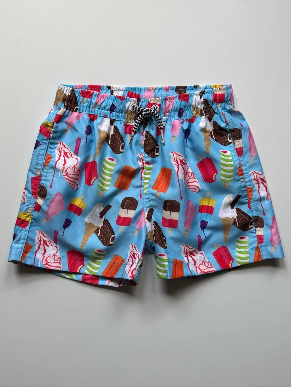 Boardies Boys Ice Cream Print Swim Trunks - Size 5-6